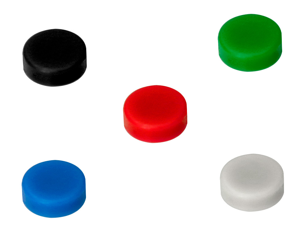 AIMANT LIDERPAPEL ECOUSE PP 25MM POUR TABLEAUX            MAGNETIQUES COLORIS ASSORTIS  BOITE 10 UNITES