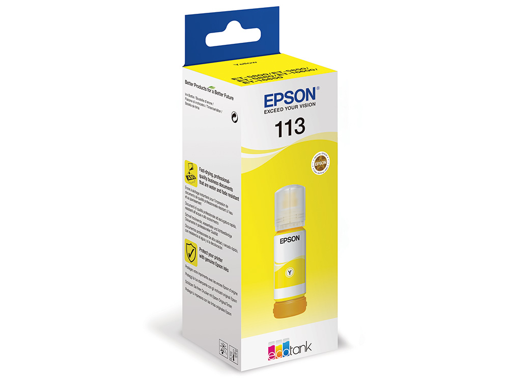 CARTOUCHE ENCRE  EPSON ECOTANK 113 SERIES JAUNE