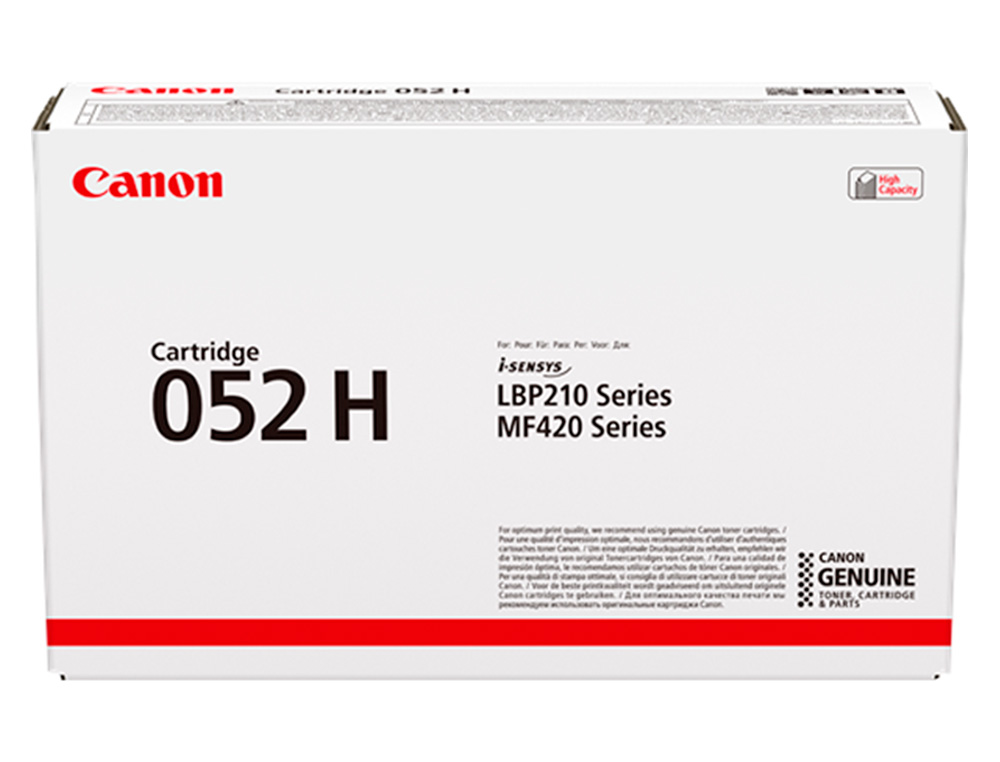 CARTOUCHE LASER CANON CRG 052H COULEUR NOIR  9 200 PAG