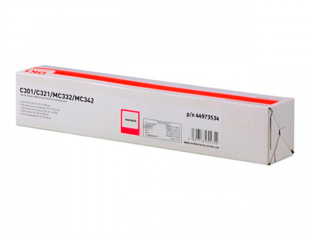 CARTOUCHE OKI MC332/C300SERIES COULEUR      MAGENTA 1500 PAG