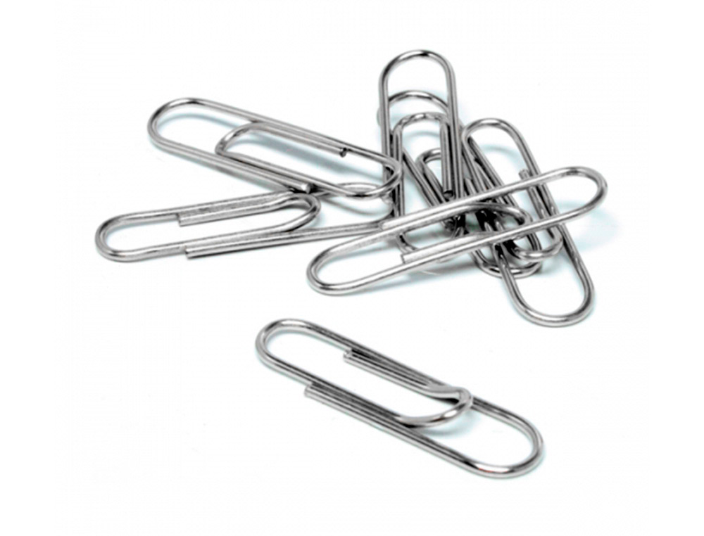 TROMBONE Q-CONNECT NICKELE N 4 BOUT ROND 50MM BOITE 100  UNITES