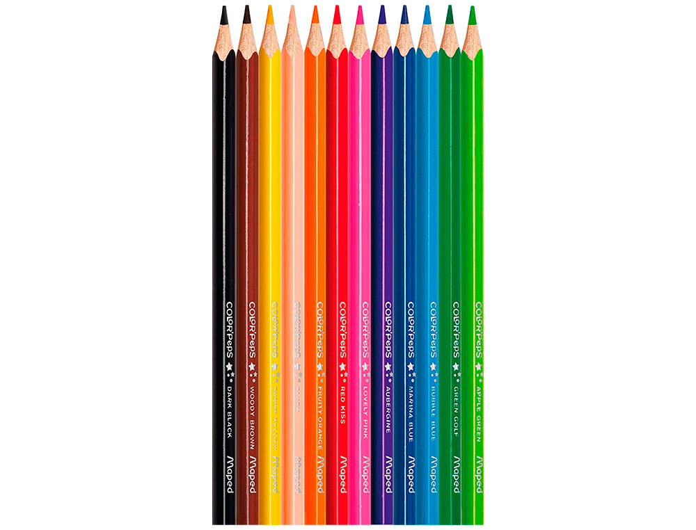CRAYON COULEUR MAPED COLOR' PEPS STRONG ULTRA RESISTANT   CARTON DE 12 UN