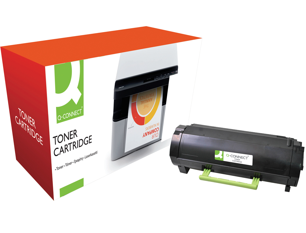 TONER Q-CONNECT COMPATIBLE LEXMARK 50F2H00 MS310QCN POUR IMPRIMANTES MS310D 410 510 610 NOIR 5000P
