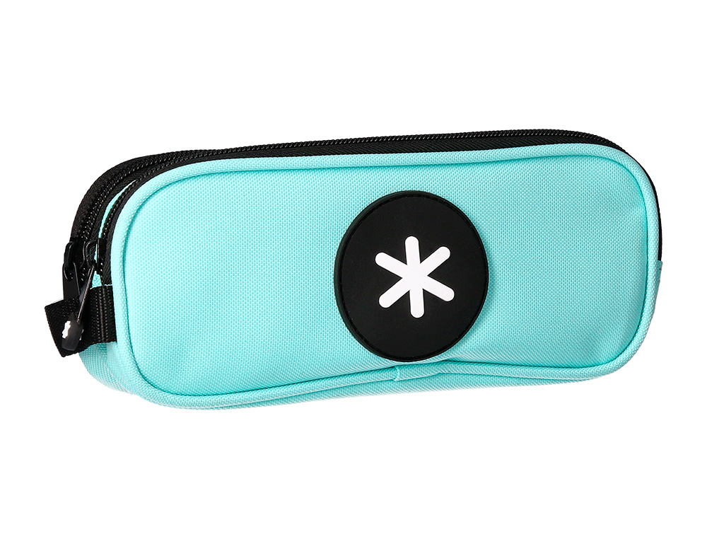 TROUSSE SCOLAIRE ANTARTIK OVALE 2 COMPARTIMENTS         210X60X80MM COLORIS BLEU      GIVRE