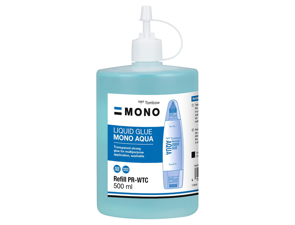 RECHARGE DE COLLE TOMBOW LIQUIDE  AQUA 500ML