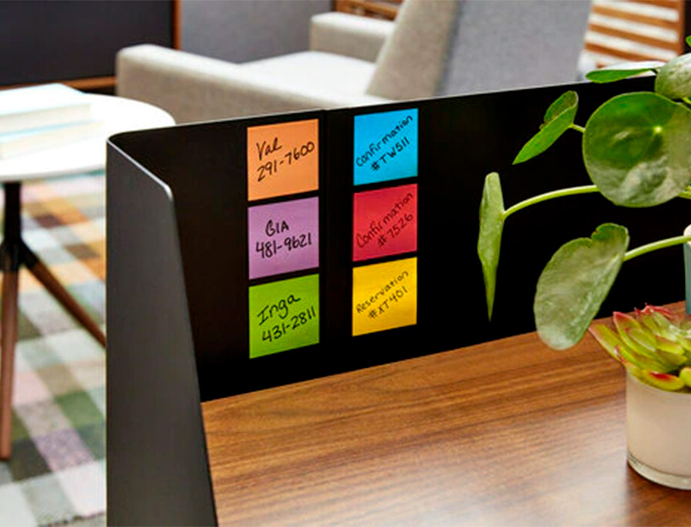 BLOC NOTES POST-IT SUPER STICKY COLLECTION  PLAYFUL 76 X 127 MM, 6 BLOCS 90 FEUILLES
