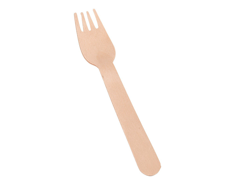 FOURCHETTE EN BOIS COLDIS DIAMETRE 16CM PAQUET DE 100   UNITES