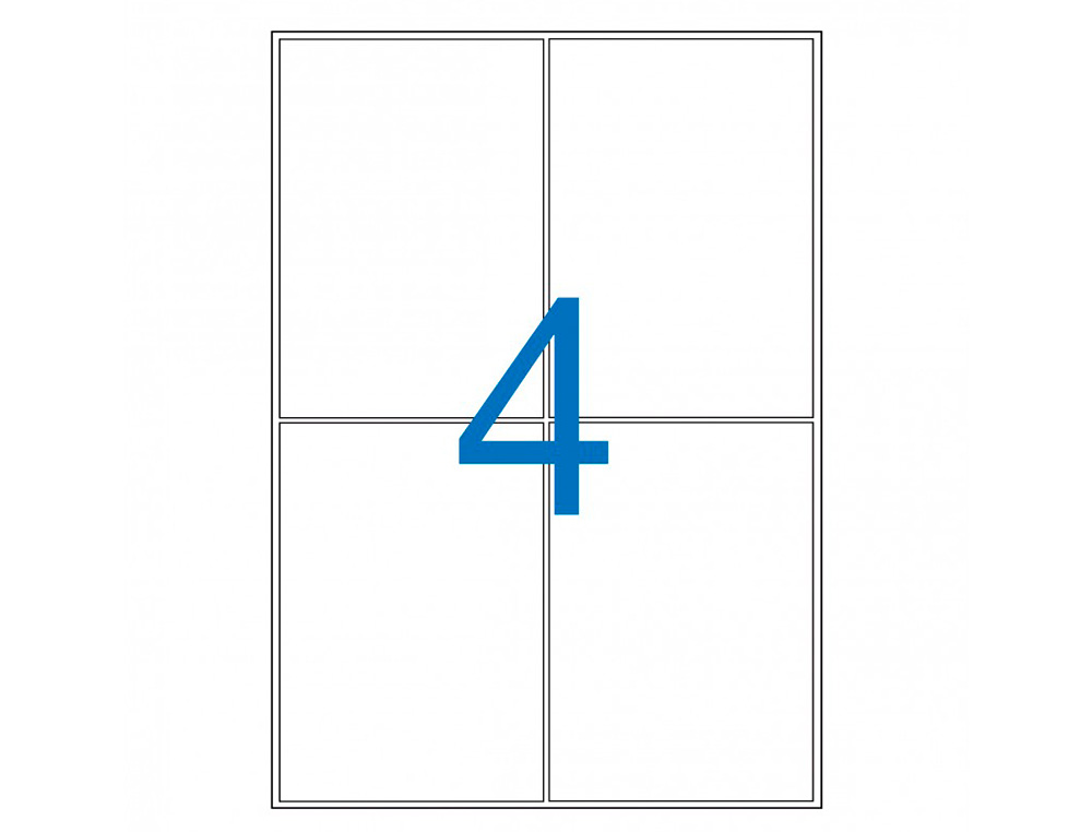 ETIQUETTES APLI BLANC MAT 80X120 MM POUR BOUTEILLES JET D'ENCRE. PACK DE 80