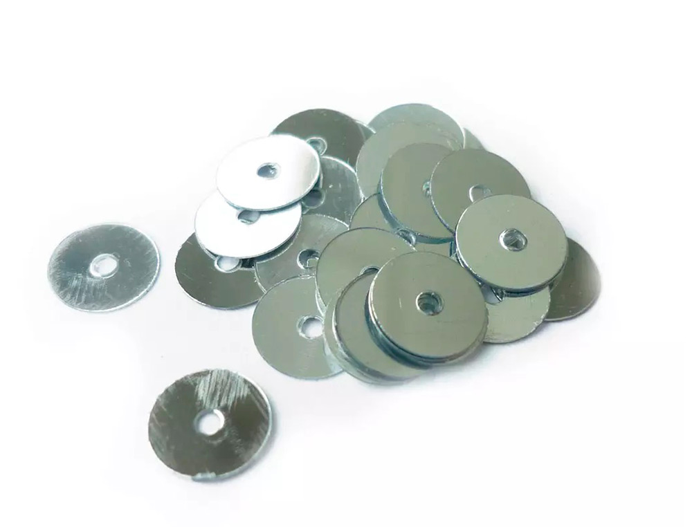 SEQUIN PLAT GRAINE CREATIVE DIAM 6 MM BOITE BROCHABLE DE 4000U COLORIS ARGENT