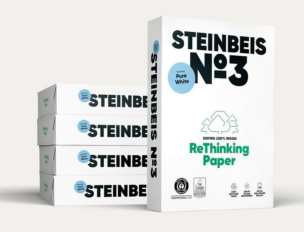 PAPIER STEINBEIS RECYCLE MULTIFONCTION N  3 - 80 GR A4 BLANC