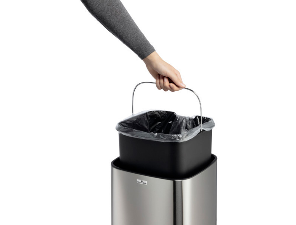 POUBELLE DURABLE A CAPTEUR AUTOMATIQUE ACIER INOXIDABLE  A