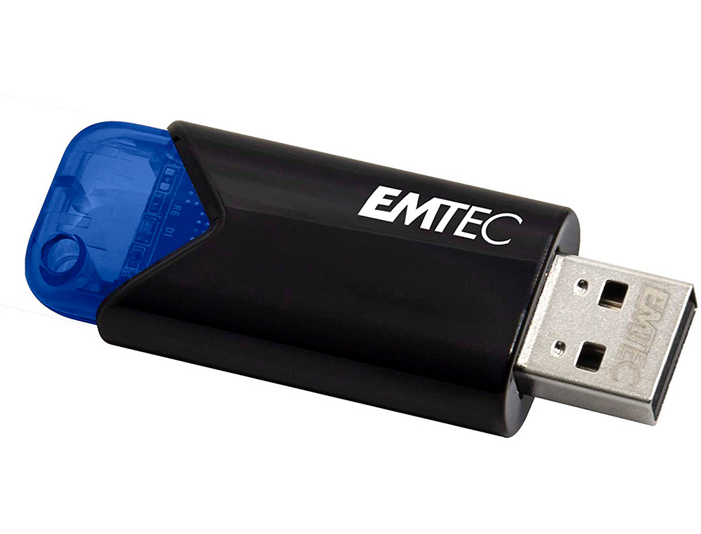 CLE USB EMTEC 3.2 B110  CLICK EASY 32GO COLORIS BLEU