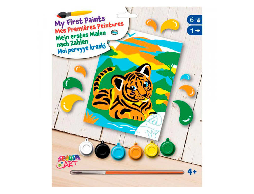 PEINTURE PAR NUMERO OZ INTERNATIONAL JUNIOR MODELE   TIFOU LE TIGRE