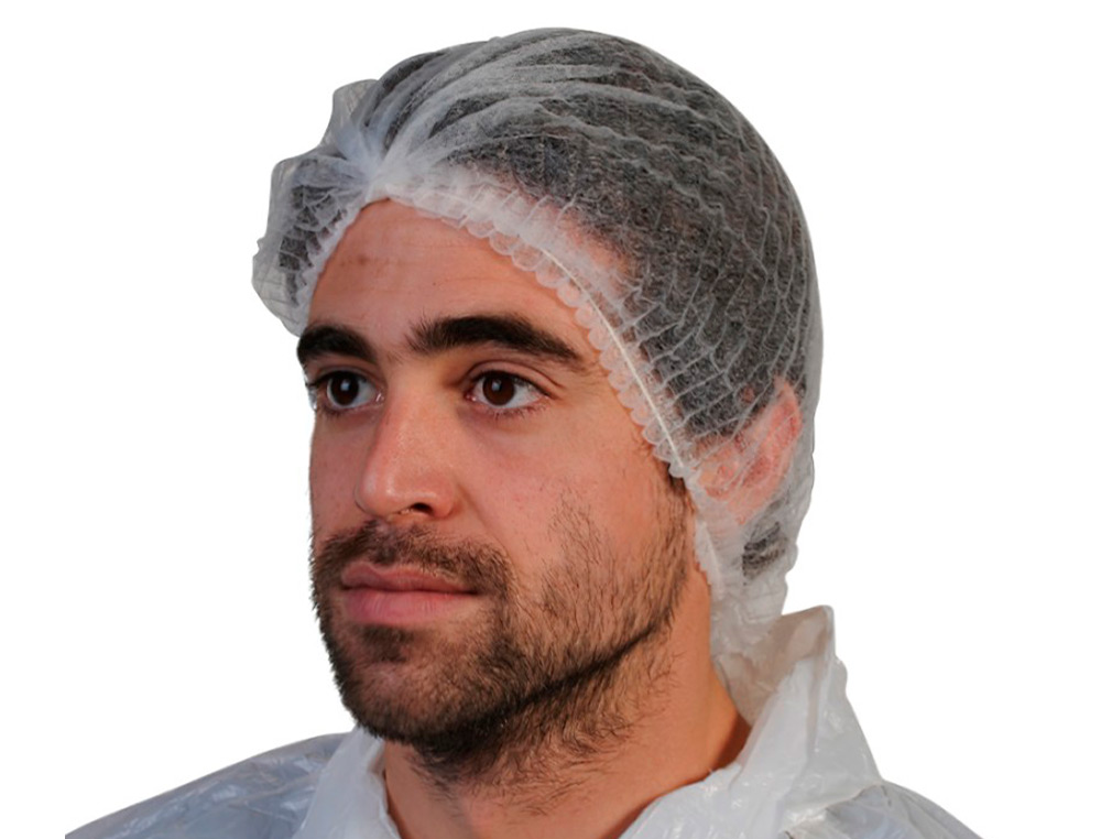 CHARLOTTE A CLIP COLDIS BLANCHE POLYPROPYLENE NON TISSE BOITE DE 100 UNITES