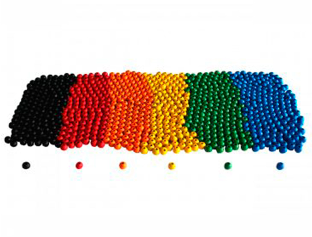 PACK PERLES SODERTEX EN BOIS COLOREA - 10 MM - 1000 PCS -  530G - 6 COLORIS
