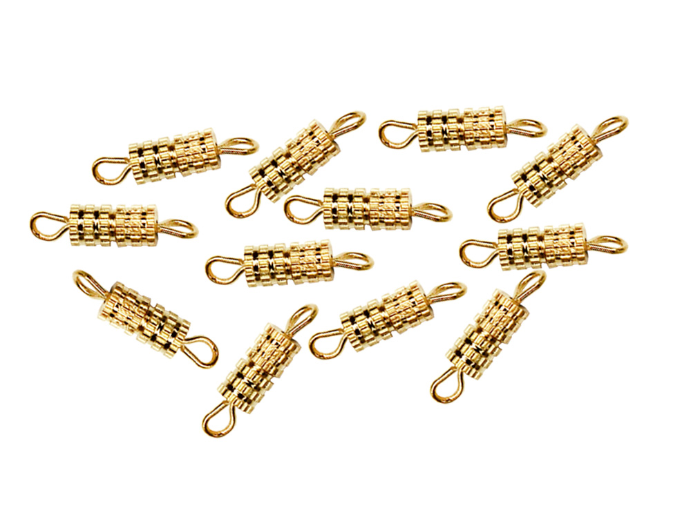 FERMOIRS BIJOUX SODERTEX OR VIS - 4 X 15 MM - 20 PCS - 1 COLORIS
