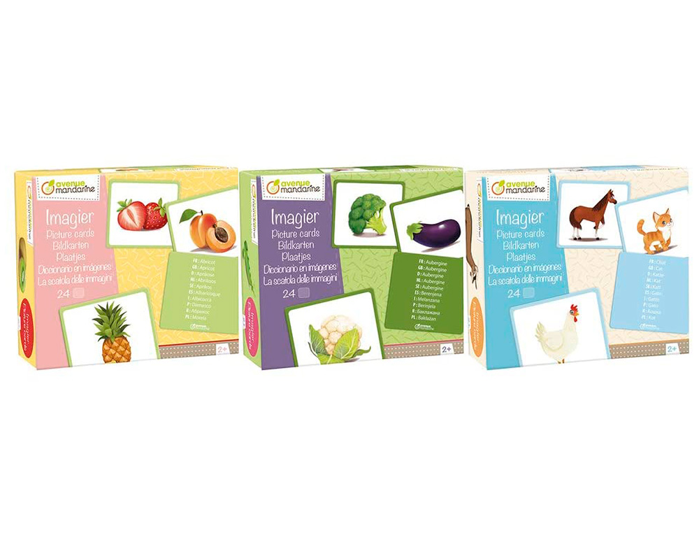 IMAGIER CLAIREFONTAINE L GUMES - CONTIENT 24 IMAGES  EN CARTON  PAIS DIMENSIONS    11,5X12,7 CM