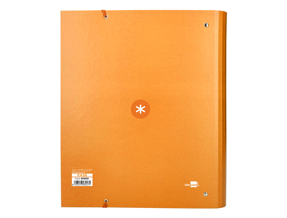 CLASSEUR ANTARTIK 4 ANNEAUX RONDS 40MM A4 CARTON REMBORDE FEUILLETS MOBILES Q5X5 JAUNE  MOUTARDE