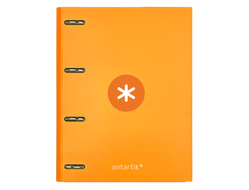 CLASSEUR ANTARTIK 4 ANNEAUX RONDS 40MM A4 CARTON REMBORDE FEUILLETS MOBILES Q5X5 JAUNE  MOUTARDE