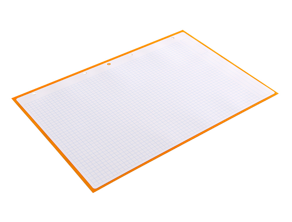 FEUILLET MOBILE ANTARTIK A4 80FEUILLES 90G QUADRILLAGE 5MM 4 TROUS BORD COLORIS JAUNE