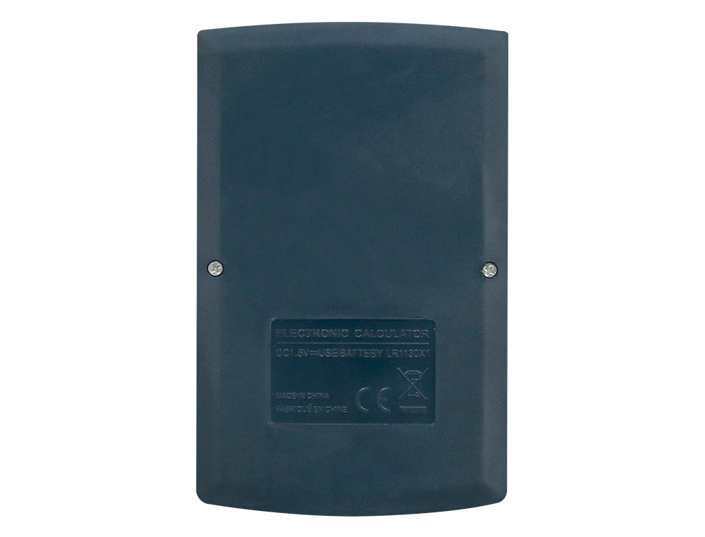 CALCULATRICE DE POCHE XF05 8 CHIFFRES SOLAIRE ET PILES     98X62X8 MM COLORIS BLEU