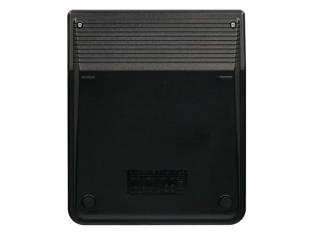 CALCULATRICE DE BUREAU LIDERPAPEL XF20 10 CHIFFRES   SOLAIRE ET PILES 127X105X24   MM COLORIS NOIR