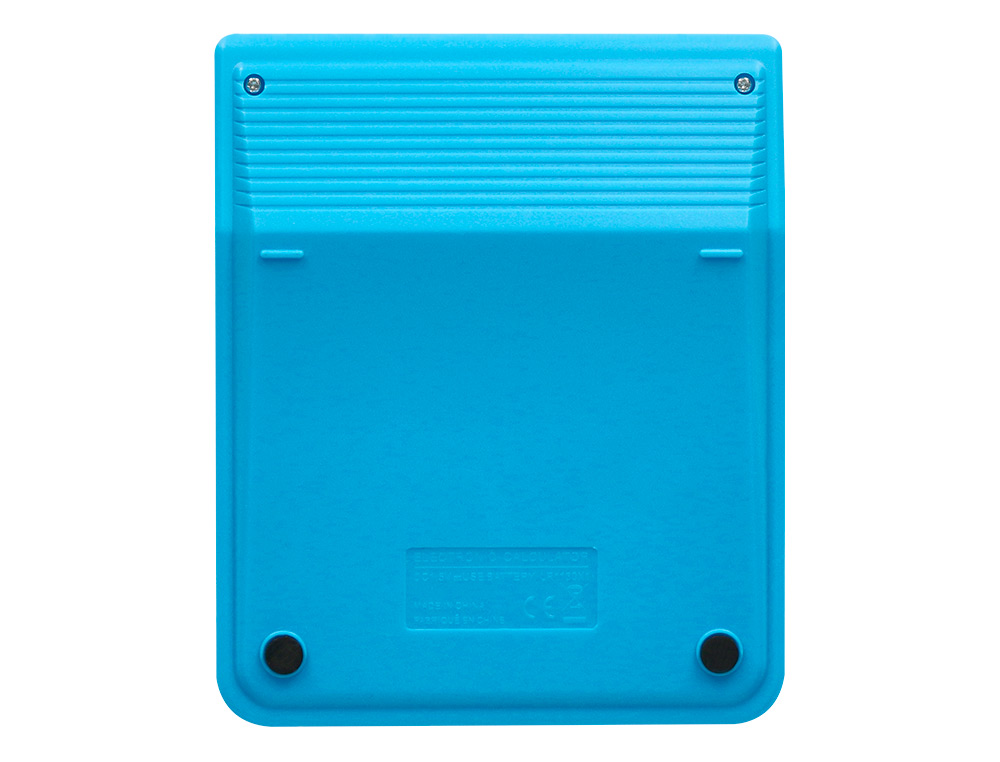 CALCULATRICE DE BUREAU LIDERPAPEL XF21 10 CHIFFRES   SOLAIRE ET PILES 127X105X24   MM COLORIS BLEU