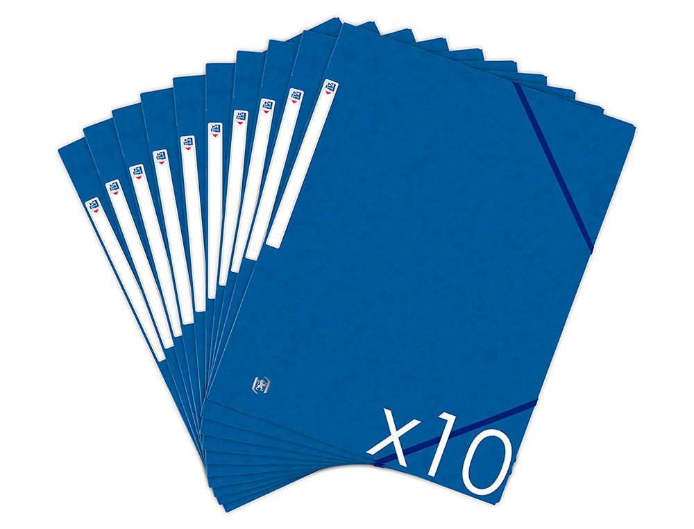 CHEMISE ELASTIQUE 3 RABATS OXFORD TOPFILE+ A4 BLEU