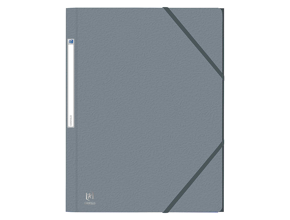 CHEMISE ELASTIQUE 3 RABATS OXFORD EUROFOLIO+ A4 GRIS