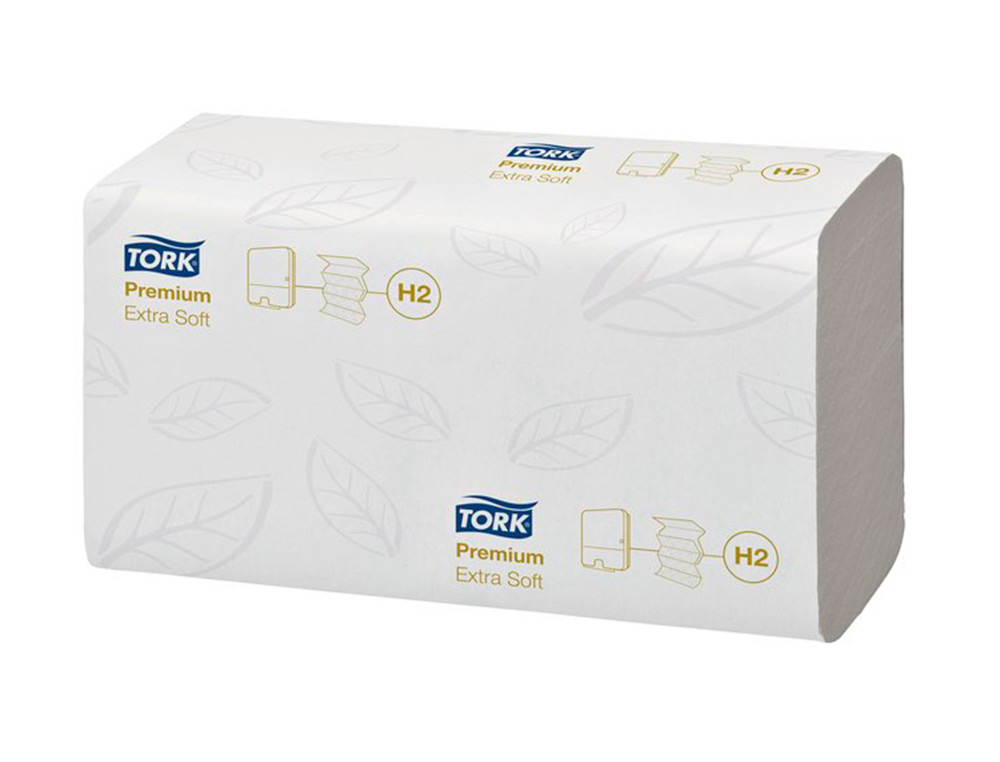 ESSUI MAINS TORK PLIES Z BLANC 21.3X24CM 2 PLIES DE    180 FEUILLES. PAQUET DE 21