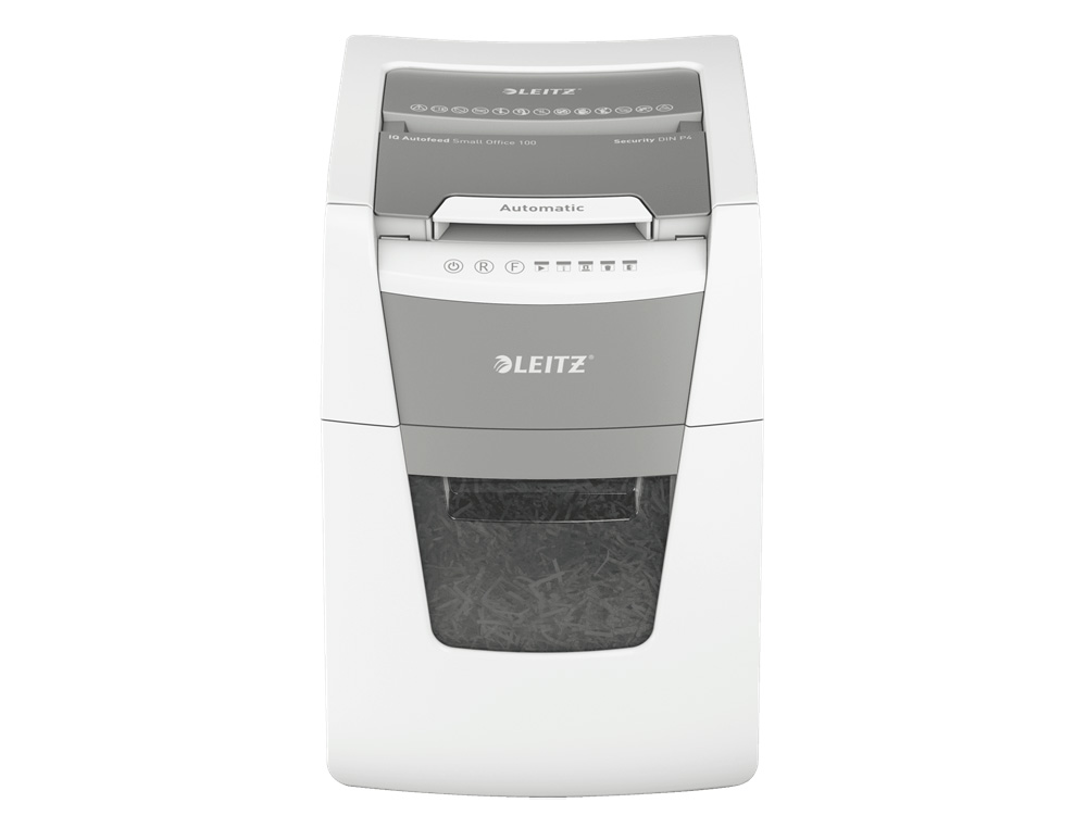 DESTRUCTEUR DE DOCUMENTS LEITZ  IQ AUTO+ OFFICE MICRO  P4 100F CORBEILLE DE 44L