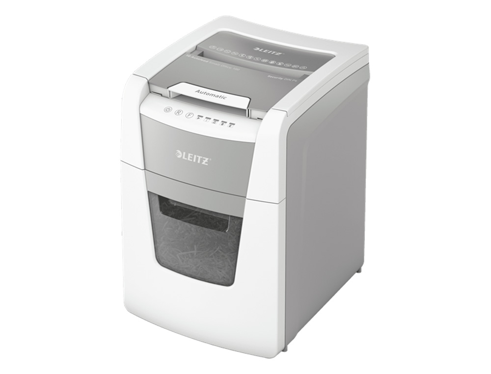 DESTRUCTEUR DE DOCUMENTS LEITZ  IQ AUTO+ OFFICE MICRO  P4 100F CORBEILLE DE 44L