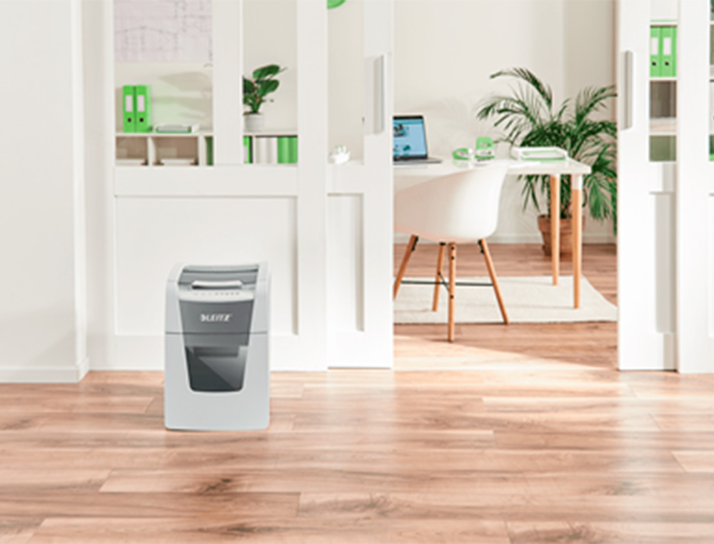 DESTRUCTEUR DE DOCUMENTS LEITZ  IQ AUTO+ OFFICE MICRO  P4 100F CORBEILLE DE 44L