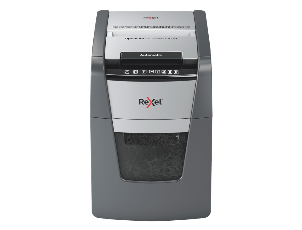 DESTRUCTEUR DE DOCUMENTS REXEL OPTIMUM AUTO+ COUPE     MICRO 100F CORBEILLE DE 34L