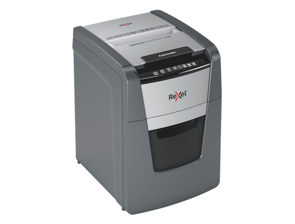 DESTRUCTEUR DE DOCUMENTS REXEL OPTIMUM AUTO+ COUPE     MICRO 100F CORBEILLE DE 34L