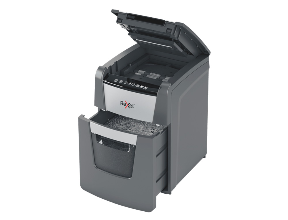 DESTRUCTEUR DE DOCUMENTS REXEL OPTIMUM AUTO+ COUPE     MICRO 100F CORBEILLE DE 34L