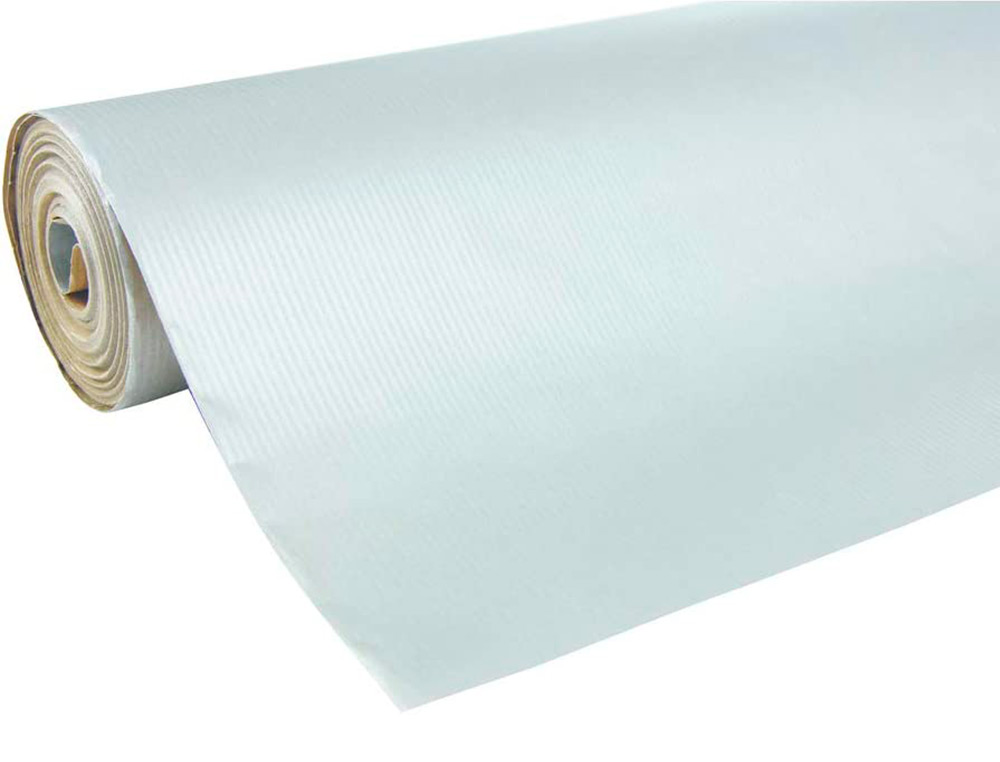 ROULEAU PAPIER CADEAU KRAFT VERG  AUX MOTIFS              CLAIREFONTAINE ARGENT 50M X   0,70M 60G.