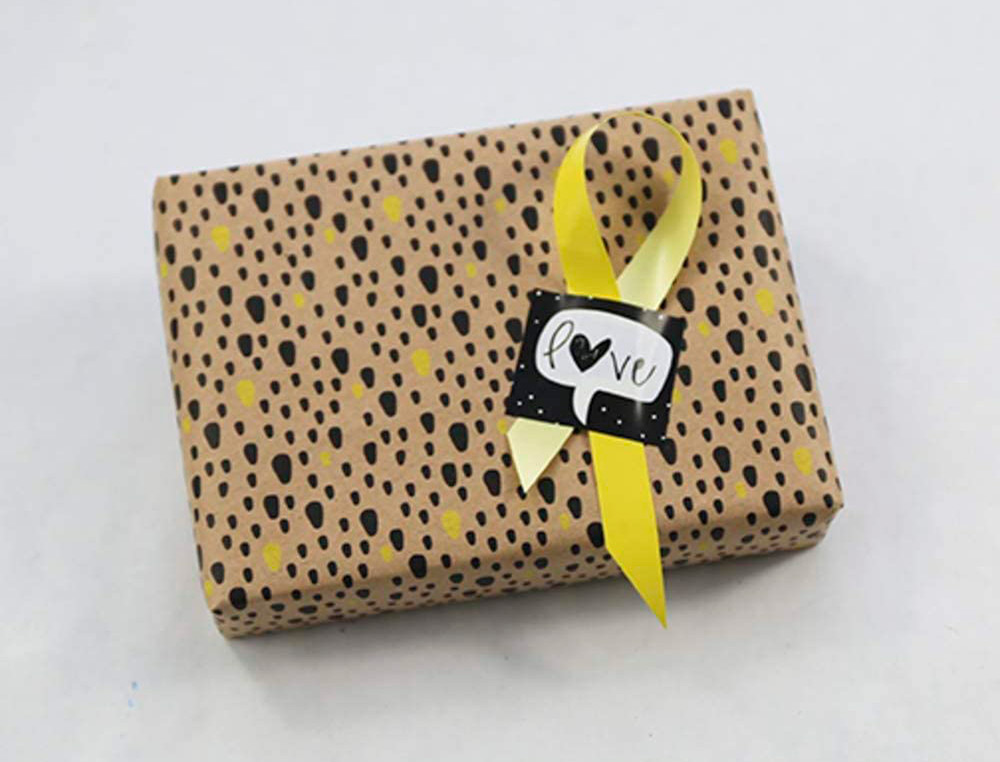 ROULEAU PAPIER CADEAU KRAFT AUX MOTIFS CLAIREFONTAINE P PINS FLUOS 50M X 0,70M 70G.