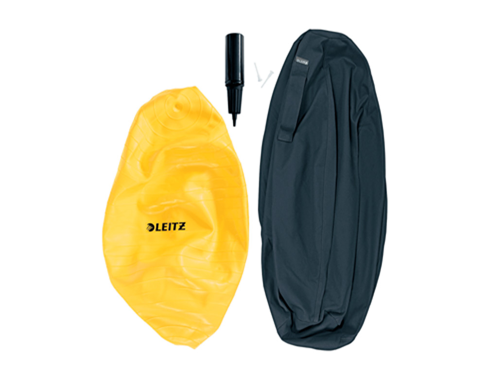 BALLON D'ASSISE ERGONOMIQUE LEITZ ERGO COSY ACTIVE GRIS 65CM DIAMETRE