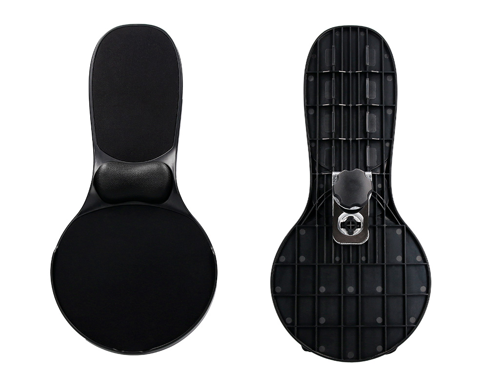 ACCOUDOIR ERGONOMIQUE Q-CONNECT AVEC TAPIS DE SOURIS SUPPORT POIGNET 220X140X480 MM COLORIS NOIR