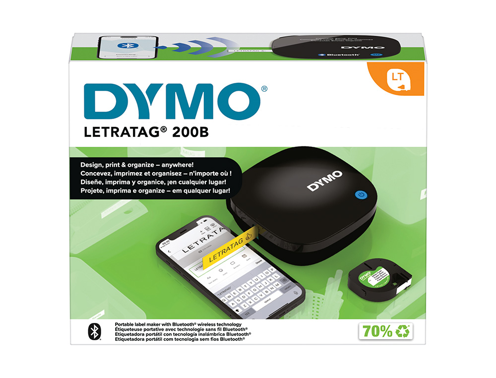 IMPRIMANTE ETIQUETTES DYMO LT200B LETRA TAG BLUETOOTH    SMARTPHONE / TABLETTE