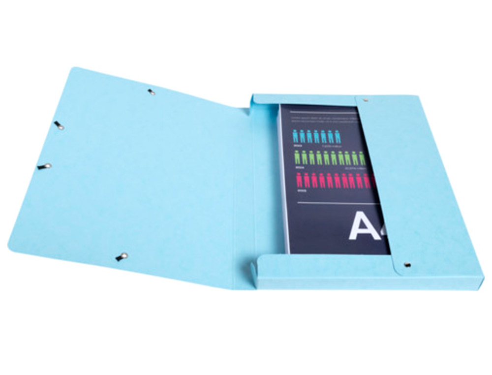 BOITE DE CLASSEMENT EXABOX AQUAREL A4 DOS25MM ASSORTIMENT
