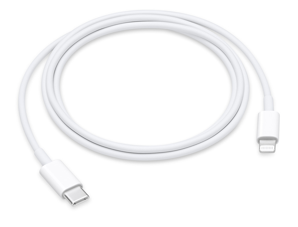 CABLE USB LIGHTNING MYMAX 1M 5,32X26X08MM COLORIS BLANC