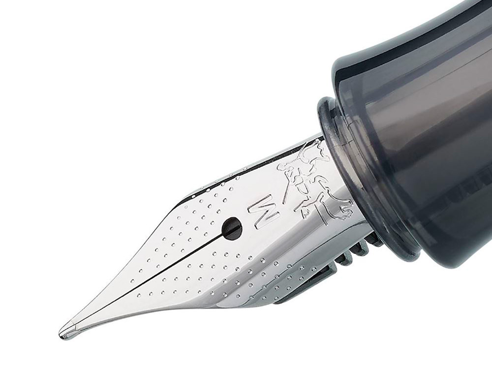 STYLO-PLUME FABER CASTELL HEXO POINTE MOYENNE EN ACIER  INOXIDABLE ARGENT MAT