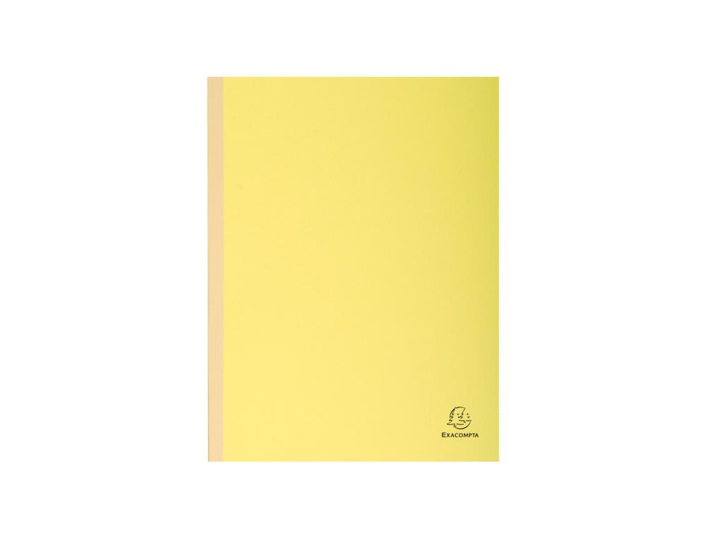 CHEMISE EXACOMPTA CARTE 240X320MM 320G DOCUMENTS A4 210X297MM SOUFFLET DOS TOILE 30MM COLORIS JAUNE PAQUET 25 UNITES