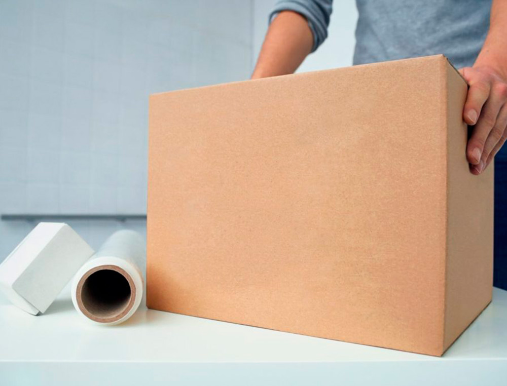 CAISSE AMERICAINE Q-CONNECT ULTRA-RESISTANTE CARTON       RECYCLE DOUBLE CANNELURE 7MM  420X200X300MM COLORIS KRAFT
