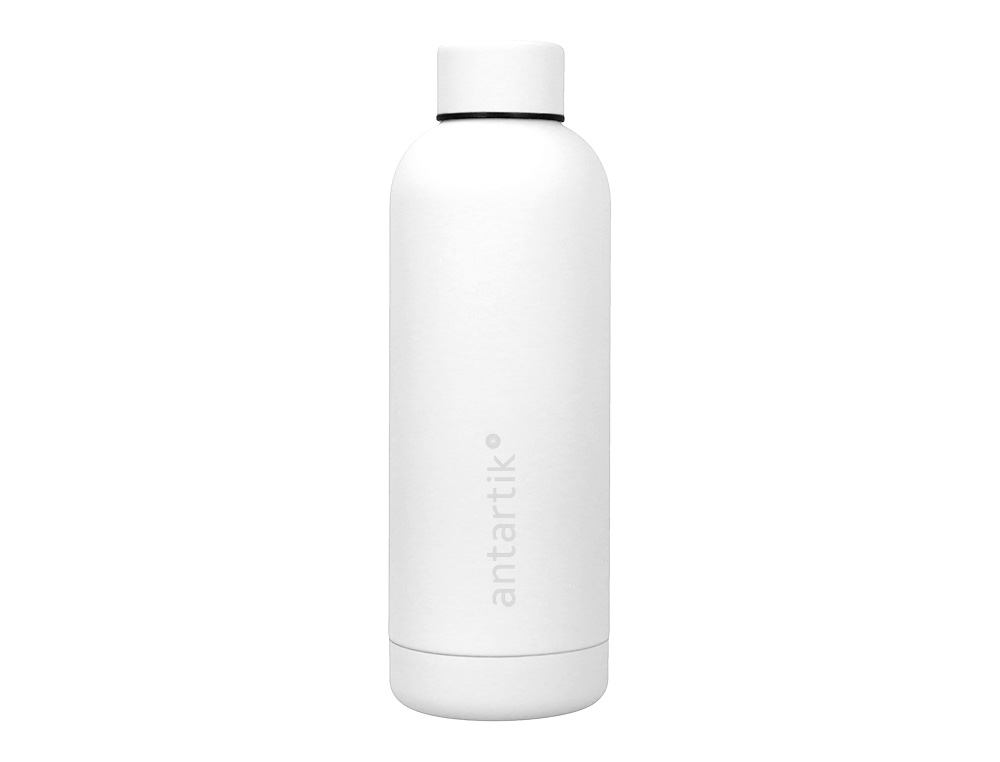 BOUTEILLE ISOTHERME ANTARTIK ACIER INOXYDABLE SANS BPA     500ML COLORIS BLANC