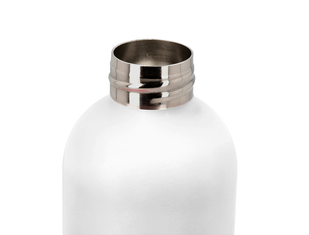 BOUTEILLE ISOTHERME ANTARTIK ACIER INOXYDABLE SANS BPA     500ML COLORIS BLANC