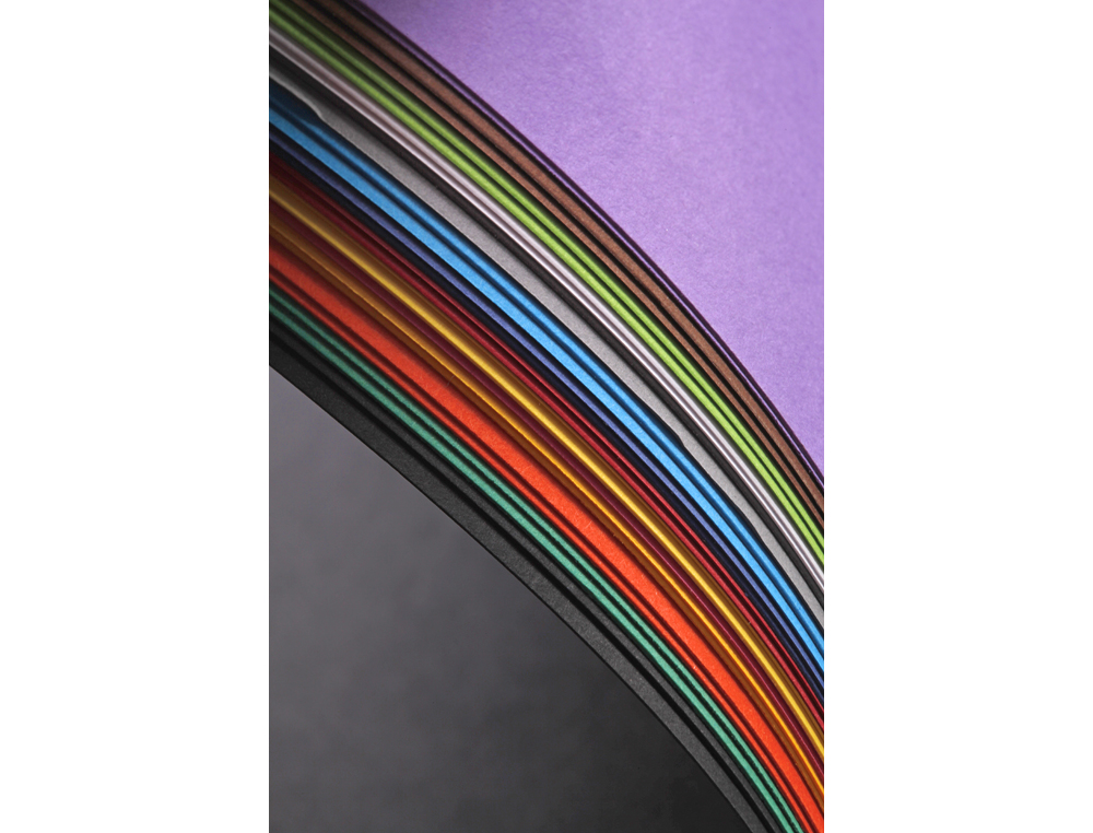 FEUILLE PAPIER CLAIREFONTAINE MAYA 270G 500X700MM COLORIS ASSORTIS VIFS PAQUET 28 UNITES