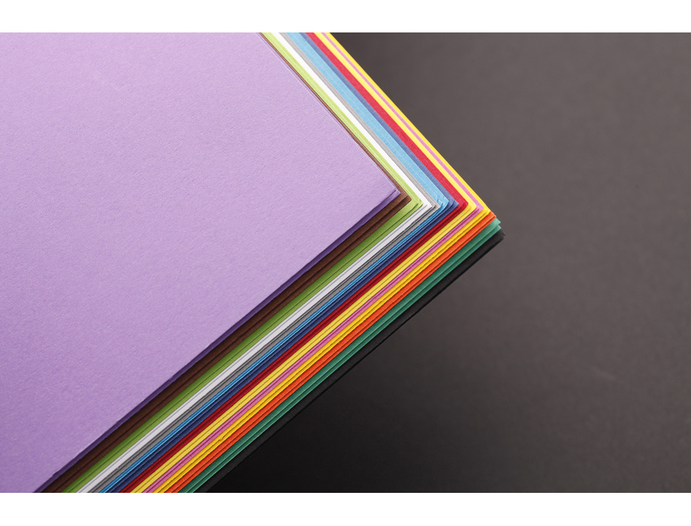 FEUILLE PAPIER CLAIREFONTAINE MAYA 270G 500X700MM COLORIS ASSORTIS VIFS PAQUET 28 UNITES